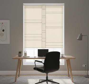 Office blind with minimalist linear design - TenStickers