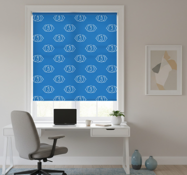 Office blind with third eye chakra design - TenStickers