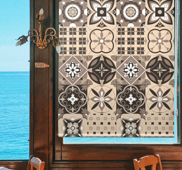 Ornate Tile Patterns texture and pattern blind - TenStickers