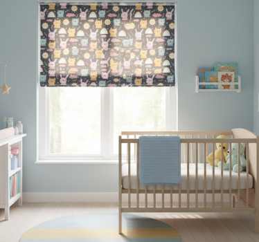Pastel animals and rainbows childrens blind - TenStickers