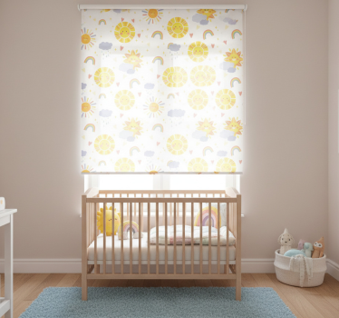 Pastel rainbows and clouds children's blind - TenStickers
