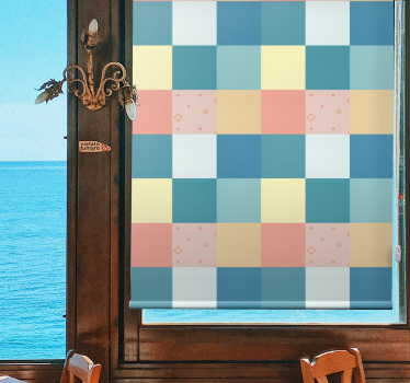 Patchwork colorful retro pattern Textures and patterns blind - TenStickers