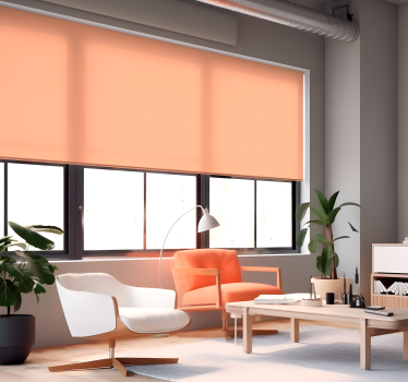 Peach fuzz monocolor design bedroom window cover  - TenStickers