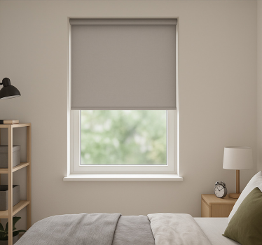 Plain grey colour teenage  roller blind - TenStickers