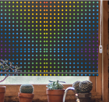 Rainbow mosaic background with colors and blind - TenStickers