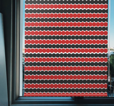 Red and black shapes texture and pattern blind - TenStickers