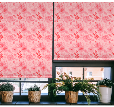 Romantic Rose Pattern flower blind - TenStickers