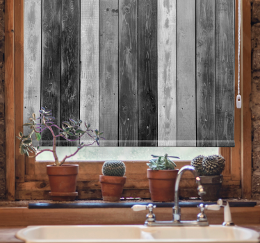 Rustic gray planks Textures and patterns blind - TenStickers