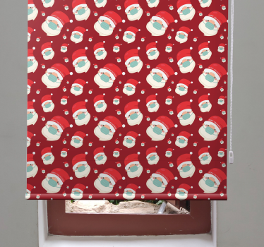 Santa faces with mask funky roller blind - TenStickers