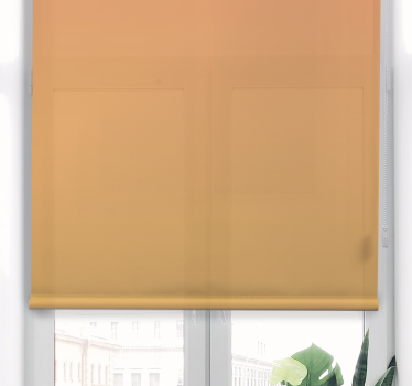 shades of orange colors Master bedroom window blind - TenStickers