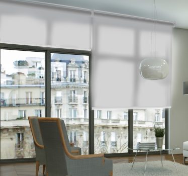 Silver translucent Living room roller blind - TenStickers