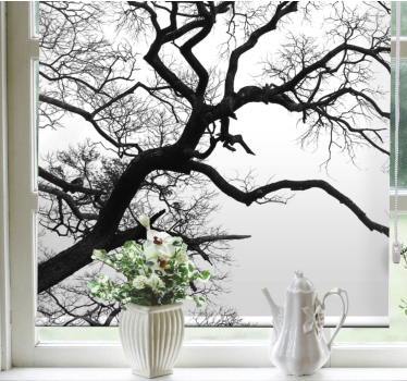 Single wood branch rupture Blind art - TenStickers