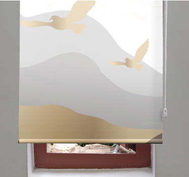 Soaring birds pattern modern blind - TenStickers