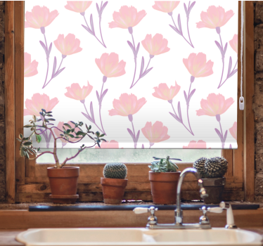 Soft Bloom Theme flower blind - TenStickers