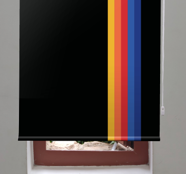 Stripes in bold contrast modern blind - TenStickers