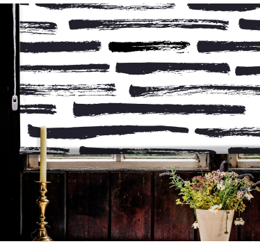 Stylised brush strokes texture and pattern blind - TenStickers