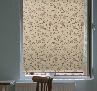Subtle Botanical Features flower blind - TenStickers