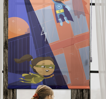Superhero Adventure childrens blind - TenStickers