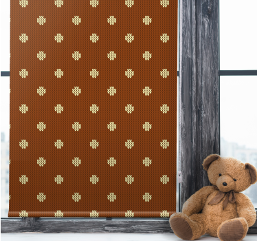 Brown simple pattern childrens blind - TenStickers