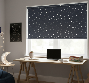 Teenage roller blind starry night sky - TenStickers