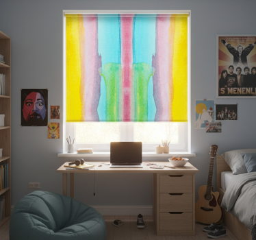 Teenage roller blind with multicolor background - TenStickers