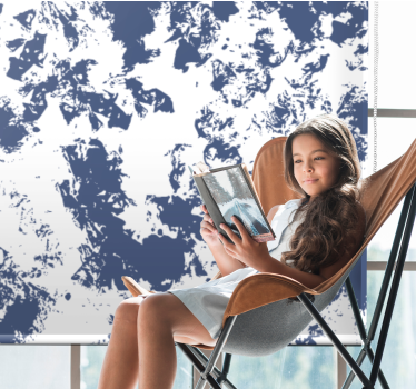 Texture and pattern blind abstract blue design - TenStickers