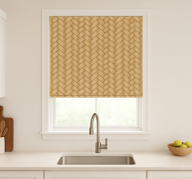 Texture and pattern blind classic herringbone rattan weave - TenStickers