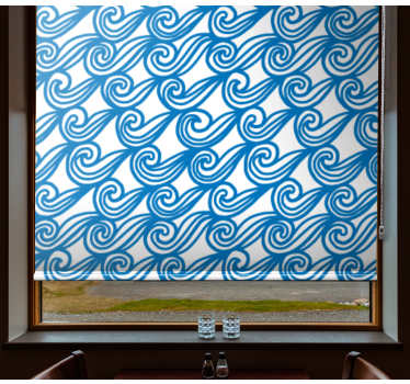 Texture and pattern blind flowing wave design - TenStickers