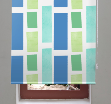 Texture and pattern blind geometric block design - TenStickers