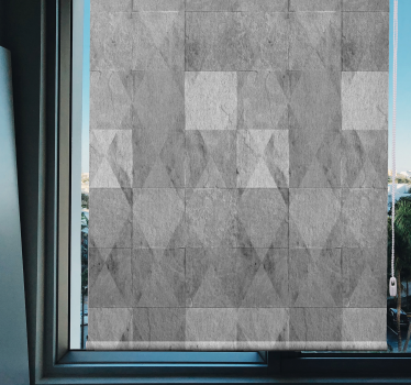 Texture and pattern blind geometric grey design - TenStickers