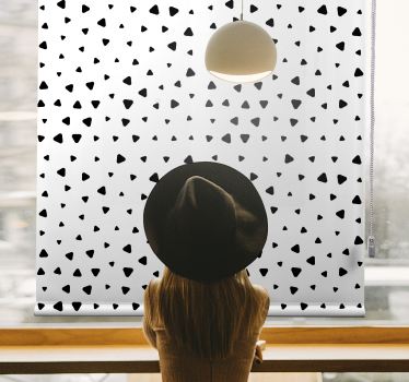 Texture and pattern blind geometric heart design - TenStickers