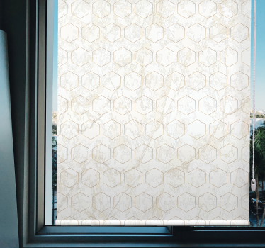Texture and pattern blind geometric hexagonal design - TenStickers