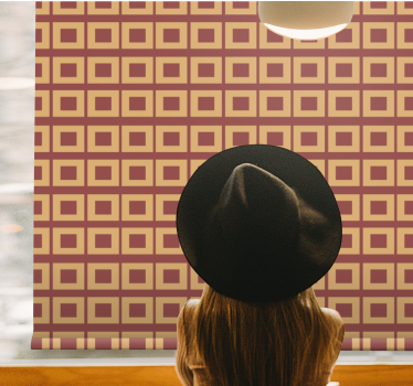 Texture and pattern blind geometric square design - TenStickers