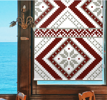 Texture and pattern blind geometric textile design - TenStickers