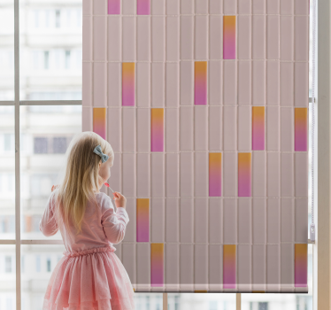 Texture and pattern blind in gradient pink design - TenStickers