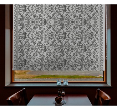 Texture and pattern blind intricate geometric design - TenStickers