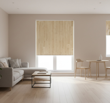 Minimalist pale planks texture and pattern blind - TenStickers