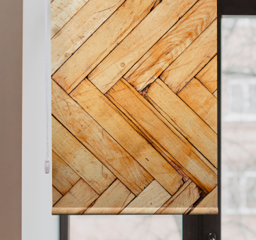 Texture and pattern blind natural wood design - TenStickers