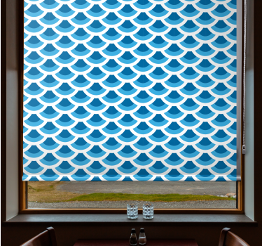 Texture and pattern blind ocean wave design - TenStickers