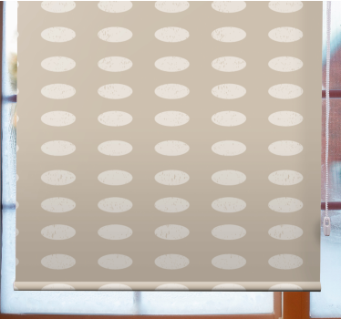 Texture and pattern blind oval design contrast - TenStickers