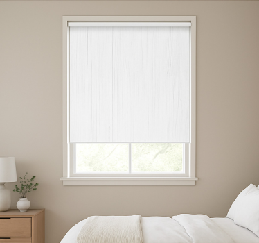 Texture and pattern blind pure white vertical timber - TenStickers
