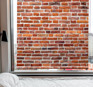 Texture and pattern blind rustic brick design - TenStickers