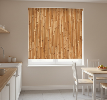 Texture and pattern blind vintage vertical pine planks - TenStickers