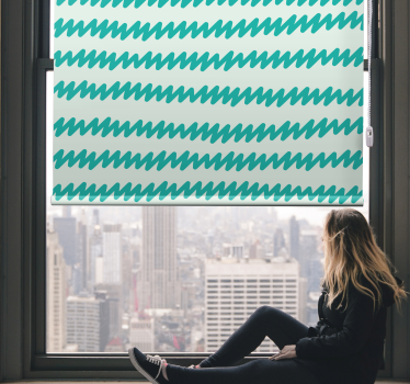 Texture and pattern blind wavy lines design - TenStickers