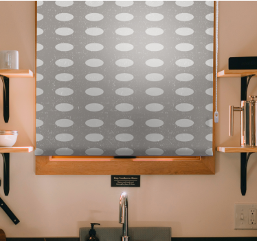 Texture and pattern blind with oval design elements - TenStickers