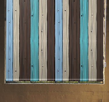 Texture and pattern blind wooden stripe design - TenStickers