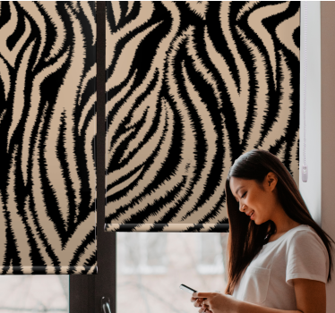 Texture and pattern blind zebra stripes design - TenStickers