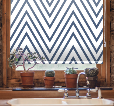 Texture and pattern blind zigzag lines design - TenStickers