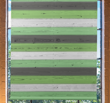 Texture and pattern blind in green striped pattern - TenStickers