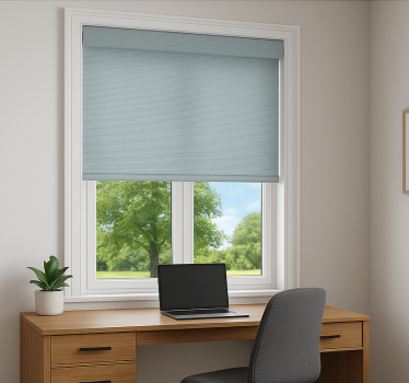 Trendy blue office blind - TenStickers
